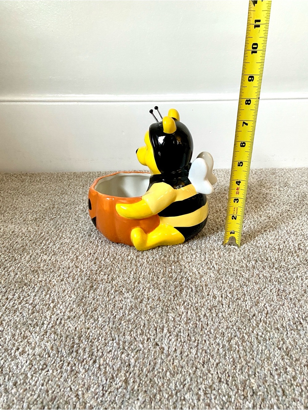 NWT Disney Winnie the Pooh Bumble Bee Halloween Candy Dish Bowl - Picture 15 of 15